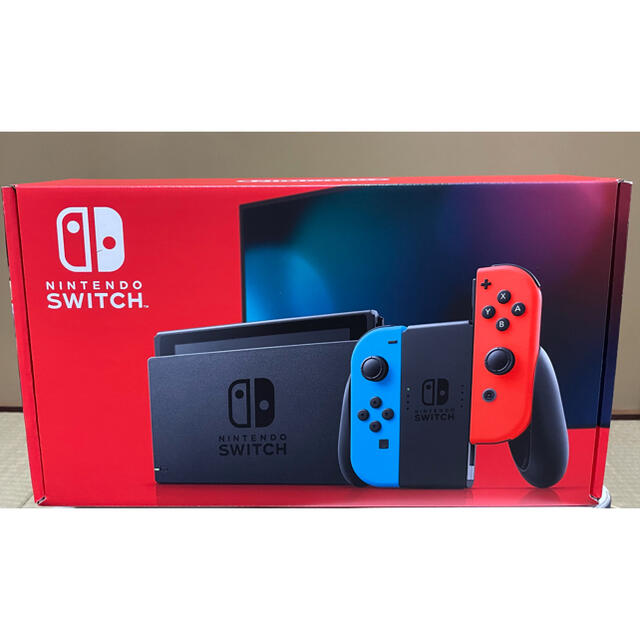 海外最新 新品2台Nintendo Switchネオンブルー/ネオンレッド 家庭用