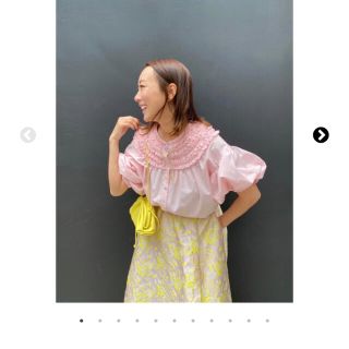 ザラ(ZARA)のcoco様専用！　新品　ロージーモンスター　ミニフリルブラウス　ピンク(シャツ/ブラウス(半袖/袖なし))