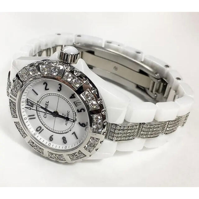 ソフトパープル 【即納】シャネル J12 メンズ 38mm 社外ベゼル