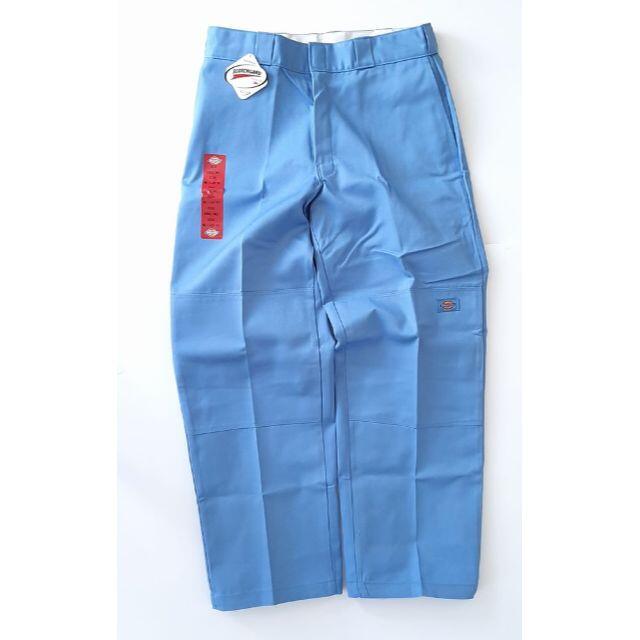 Dickies(ディッキーズ)の希少! W32L32 廃番 スカイブルー メキシコ製 ディッキーズ ダブルニー メンズのパンツ(ワークパンツ/カーゴパンツ)の商品写真