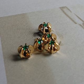 スワロフスキー(SWAROVSKI)のNo.474 vintage swarovski charm emerald(各種パーツ)