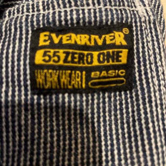 EVEN RIVER(イーブンリバー)のEVENRIVER　つなぎ　ヒッコリー メンズのパンツ(サロペット/オーバーオール)の商品写真