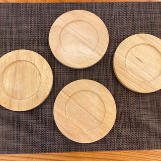 木製コースター　コースター　雑貨　ナチュラル　北欧風(テーブル用品)