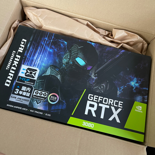 話題の人気 新品未開封 玄人志向 NVIDIA GeForce RTX3080 グラボ PC