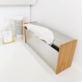 ムジルシリョウヒン(MUJI (無印良品))のYAMASAKI DESIGN WORKS ティッシュボックス 木製 チェリー(ティッシュボックス)