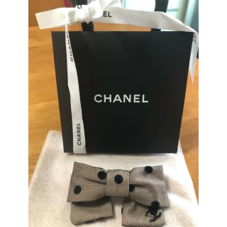 シャネル(CHANEL)のHina☆様ご専用 CHANEL ドット柄バレッタ(バレッタ/ヘアクリップ)