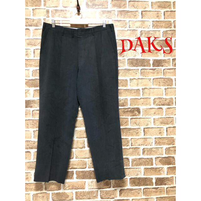 DAKS(ダックス)の【希少】❤DAKS❤ スラックス パンツ 黒 スーツ ダックス 春 夏 メンズのパンツ(スラックス)の商品写真