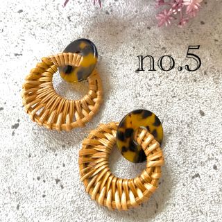 no.5 ピアス　アクセサリー　レディース　韓国(ピアス)