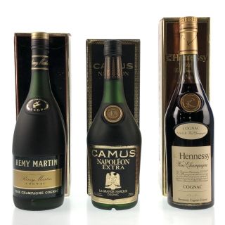 3本 REMY MARTIN CAMUS Hennessy コニャック(ウイスキー)