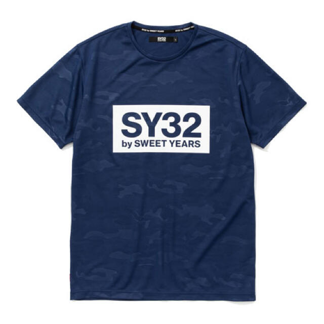 Tシャツ/カットソー(半袖/袖なし)SY32 bysweetyears EMBOSSCAMOBOXLOGOTEE新品