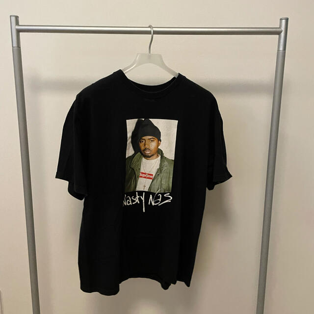 supreme nas tee XL black