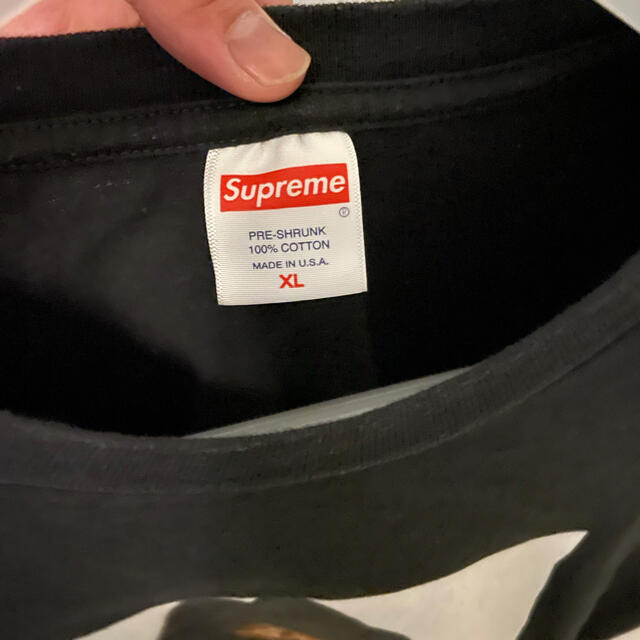 supreme nas tee XL black