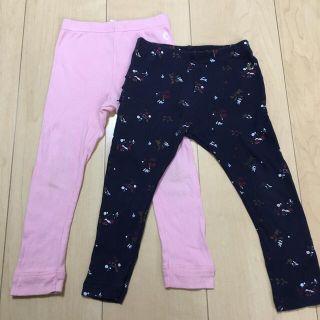 プチバトー PETIT BATEAU ベビーボトムス2本セット 24m/86cm(パンツ)