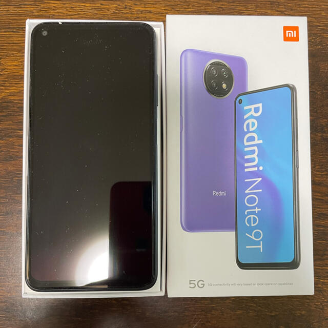 【ほぼ新品】Redmi Note 9T ブラック おまけ付スマートフォン本体