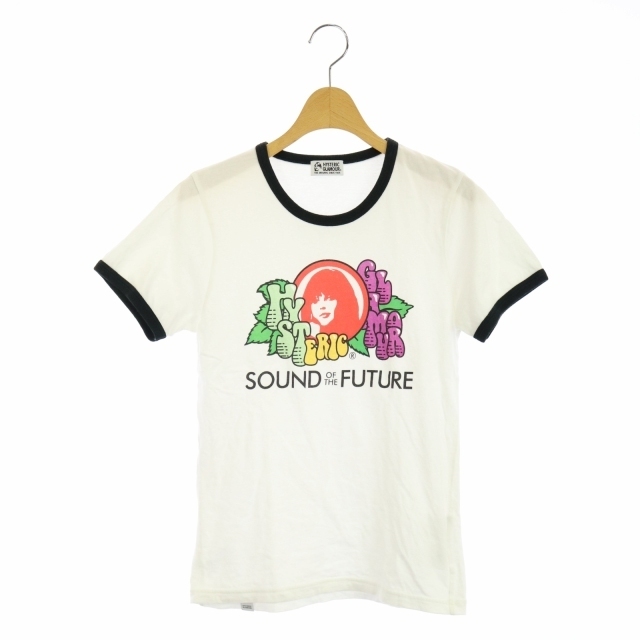 HYSTERIC GLAMOUR(ヒステリックグラマー)のヒステリックグラマー Tシャツ カットソー プルオーバー コットン 半袖 F 白 レディースのトップス(Tシャツ(半袖/袖なし))の商品写真