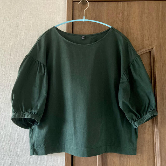 UNIQLO(ユニクロ)のユニクロ　カットソー　Tシャツ　ボリュームスリーブ メンズのトップス(Tシャツ/カットソー(七分/長袖))の商品写真