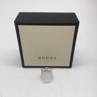 グッチ(Gucci)のGUCCI インターロッキング　シルバーリング　8号　(リング(指輪))