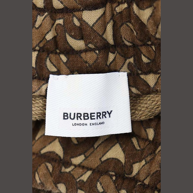 BURBERRY(バーバリー)のバーバリー トラックパンツ テーパード 総柄 サイドライン イージー XXS 茶 レディースのパンツ(その他)の商品写真