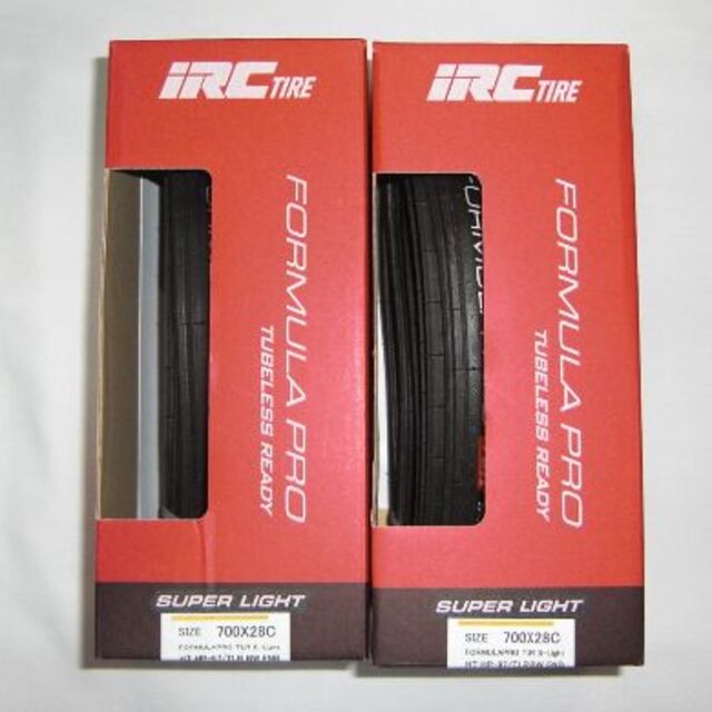 2本 IRC タイヤ フォーミュラプロ チューブレスレディS-LIGHT 28C