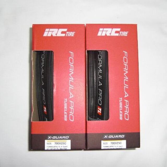 2本 IRC タイヤ フォーミュラプロ チューブレス X-GUARD 25C