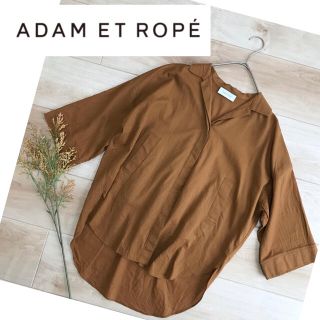 アダムエロぺ(Adam et Rope')のADAM ET ROPE アダムエロペ　パナマビッグシャツ　ブラウス(シャツ/ブラウス(半袖/袖なし))