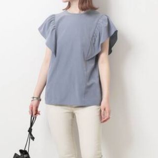 スピックアンドスパン シャツ/ブラウス(レディース/半袖)(グリーン スピックアンドスパン シャツ/ブラウス(レディース/半袖)(グリーン
