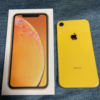 アップル(Apple)のオクマン様専用　iPhone xr 64GB イエロー　simフリー　スマホ本体(スマートフォン本体)
