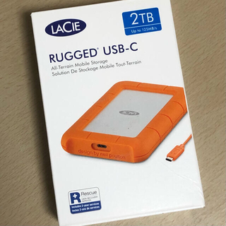 LaCie HDD 2TB Rugged USB type C(PC周辺機器)