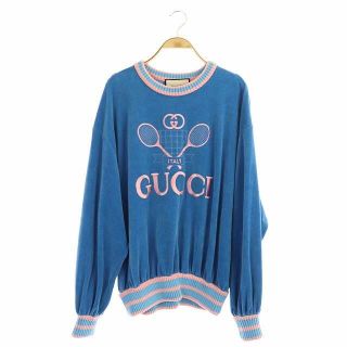 グッチ(Gucci)のグッチ GUCCI 20SS トレーナー カットソー S 青 ピンク ブルー(トレーナー/スウェット)