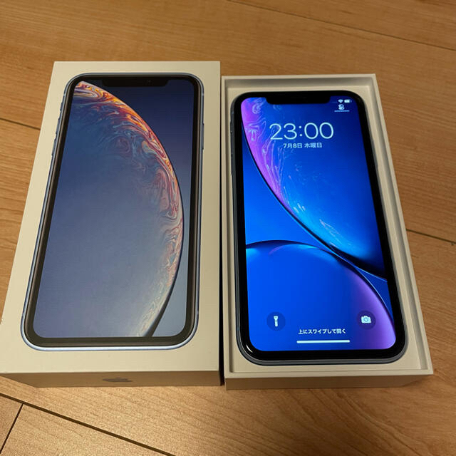iPhoneXR 128GB SIMフリー本体 ブルー AppleStore購入 い出のひと時に