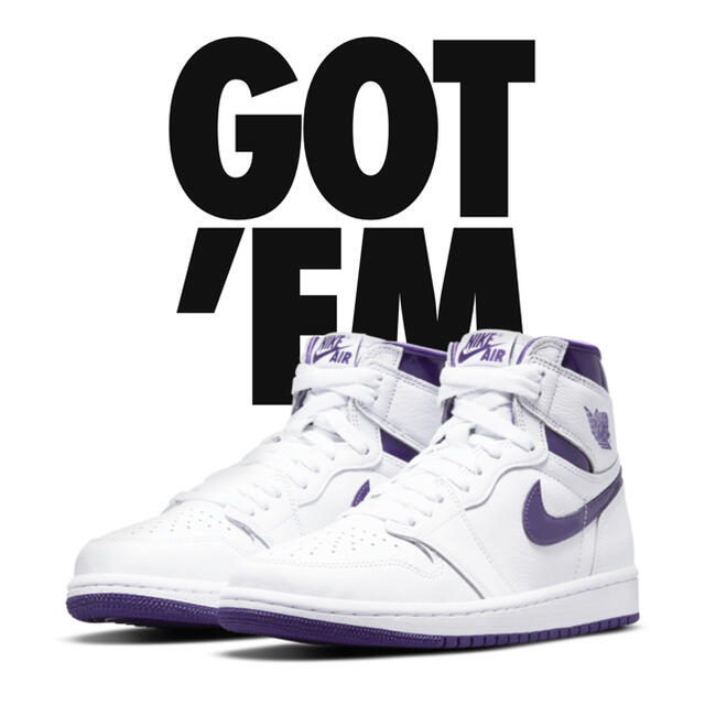 NIKE(ナイキ)のナイキNIKE AIR JORDAN1 HIGH OG COURT PURPLE レディースの靴/シューズ(スニーカー)の商品写真