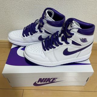 ナイキ(NIKE)のナイキNIKE AIR JORDAN1 HIGH OG COURT PURPLE(スニーカー)