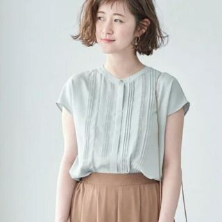 ロペピクニック(Rope' Picnic)の最終価格🌈 ロペピクニック　ピンタック　＆　フレンチスリーブ　ブラウス(シャツ/ブラウス(半袖/袖なし))