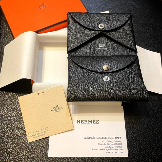 【新品未使用】 エルメス HERMES カルヴィデュオ ノワール