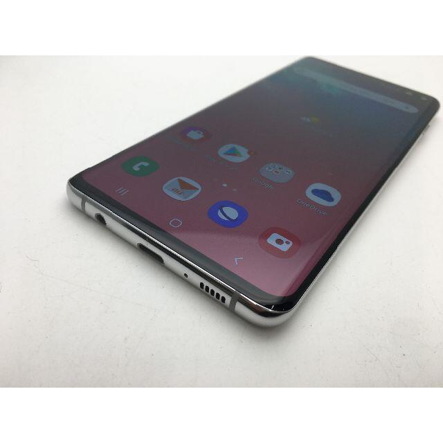 R177 SIMフリー au Galaxy S10+ SCV42 ホワイト上美品