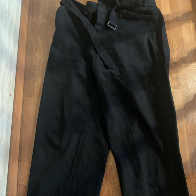 COMOLI(コモリ)の希少　20AW COMOLI デニム ベルテッドパンツ BLACK メンズのパンツ(デニム/ジーンズ)の商品写真