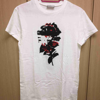 正規品 Dior homme 14ss 薔薇 Tシャツ XS 白×黒