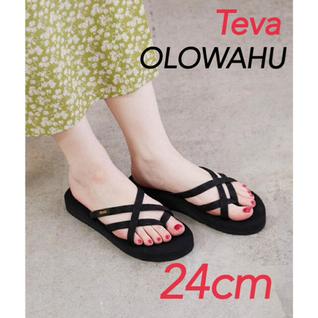 Teva(テバ)のteva テバ　サンダル　オロワフ　24cm   ブラック　新品未使用 レディースの靴/シューズ(サンダル)の商品写真
