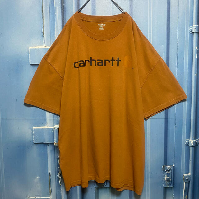 carhartt(カーハート)のメキシコ製 カーハート Tシャツ 超オーバーサイズ ゆるだぼ デカロゴ 古着 メンズのトップス(Tシャツ/カットソー(半袖/袖なし))の商品写真