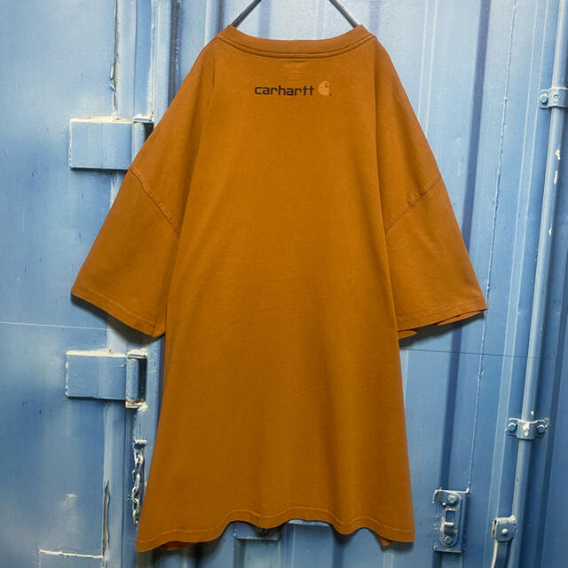 carhartt(カーハート)のメキシコ製 カーハート Tシャツ 超オーバーサイズ ゆるだぼ デカロゴ 古着 メンズのトップス(Tシャツ/カットソー(半袖/袖なし))の商品写真