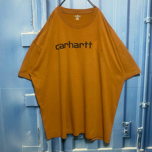 carhartt(カーハート)のメキシコ製 カーハート Tシャツ 超オーバーサイズ ゆるだぼ デカロゴ 古着 メンズのトップス(Tシャツ/カットソー(半袖/袖なし))の商品写真