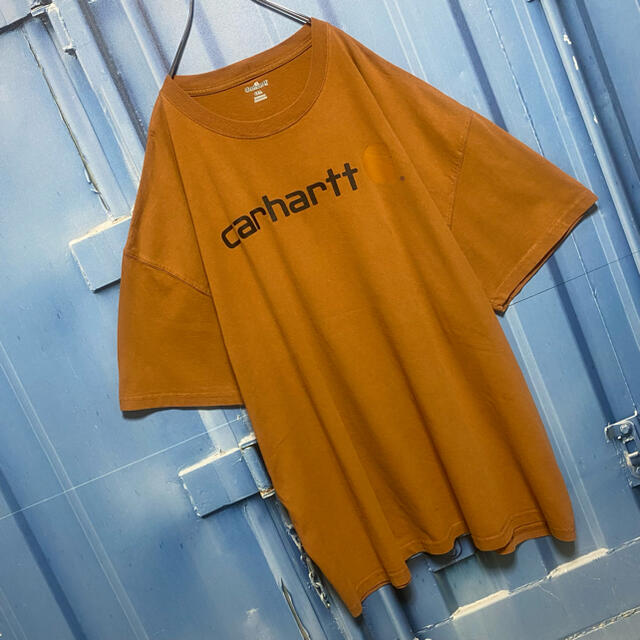 carhartt(カーハート)のメキシコ製 カーハート Tシャツ 超オーバーサイズ ゆるだぼ デカロゴ 古着 メンズのトップス(Tシャツ/カットソー(半袖/袖なし))の商品写真