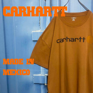 カーハート(carhartt)のメキシコ製 カーハート Tシャツ 超オーバーサイズ ゆるだぼ デカロゴ 古着(Tシャツ/カットソー(半袖/袖なし))