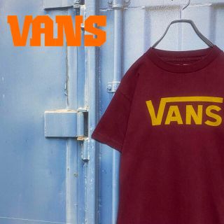 メキシコ製 VANS Tシャツ デカロゴ ビッグロゴ フロントロゴ used