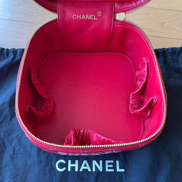 CHANEL - レア シャネル バニティバッグ 赤の通販 by hmily813's shop