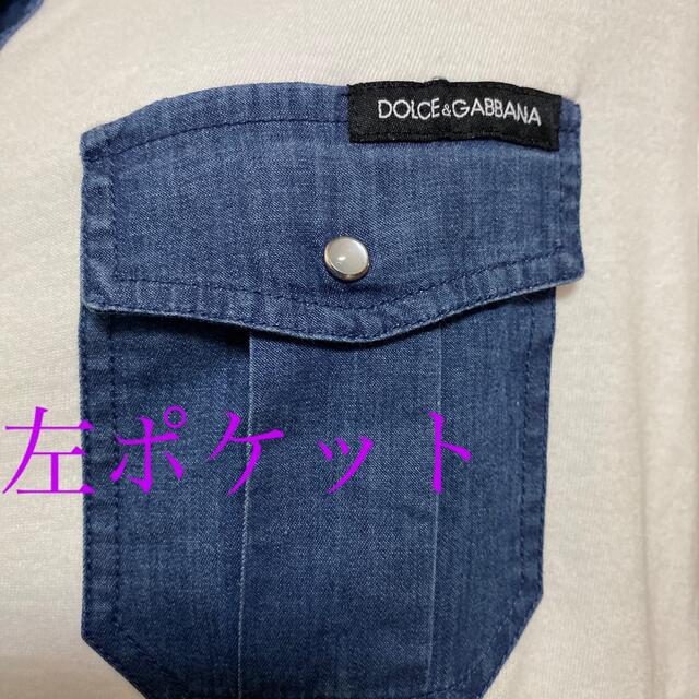 DOLCE&GABBANA(ドルチェアンドガッバーナ)の[🦋美品✨Ｄ＆Ｇ デニムポケット付きＴシャツ🦋] レディースのトップス(Tシャツ(半袖/袖なし))の商品写真