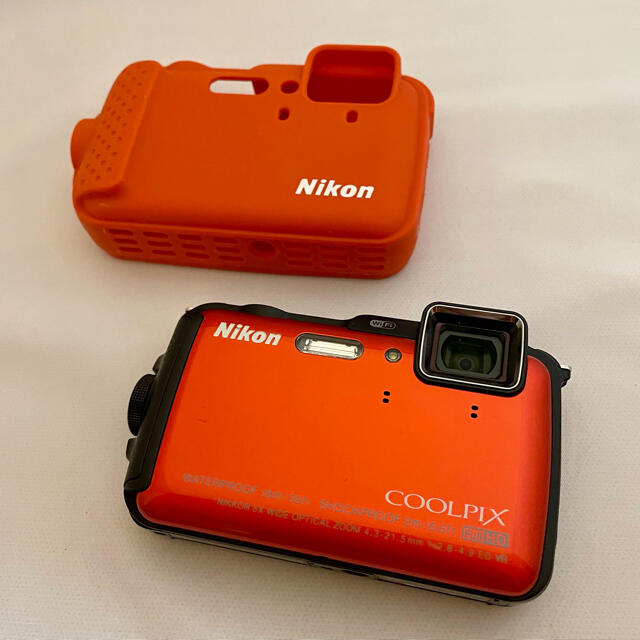 Nikon(ニコン)のCOOLPIX AW120（サンシャインオレンジ） スマホ/家電/カメラのカメラ(コンパクトデジタルカメラ)の商品写真