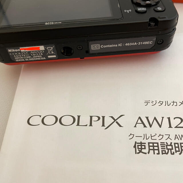 Nikon(ニコン)のCOOLPIX AW120（サンシャインオレンジ） スマホ/家電/カメラのカメラ(コンパクトデジタルカメラ)の商品写真