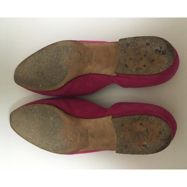 CHANEL(シャネル)のCHANELシャネル　スエードパンプス　ピンク　ローヒール レディースの靴/シューズ(バレエシューズ)の商品写真