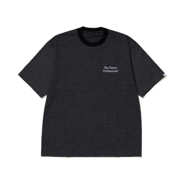 Lサイズ ennoy S/S Border T-Shirts BLACK